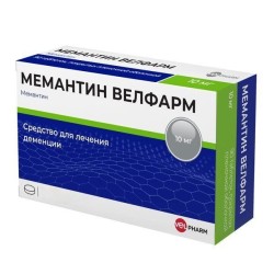 Мемантин Велфарм, табл. п/о пленочной 10 мг №84