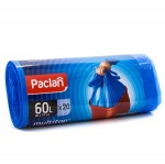 Мешки для мусора, Paclan (Паклан) 60 л 20 шт 18 мкм Мультитоп с завязками